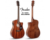 正品Fender木吉他CD140S 芬达电箱吉他D140SCE 41寸单板电箱吉他